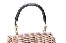 Basket-Weaved Designer Bags