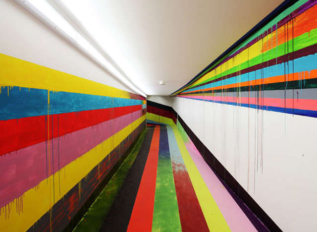 Rainbow Prison Corridors