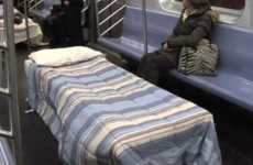 Sleeping Subway Beds