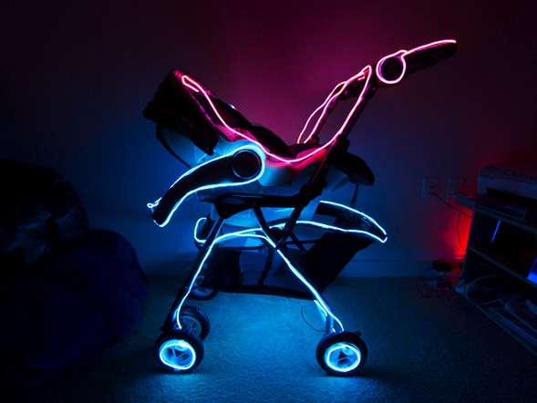 TRON-Inspired Baby Buggies