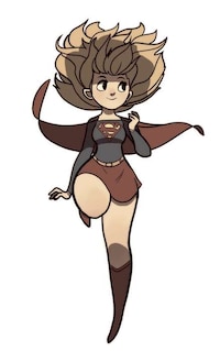 Adolescent Superheroine Art Image 4