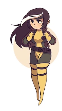Adolescent Superheroine Art Image 5