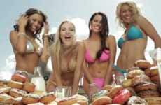 Bikini Model Milk Advertisements