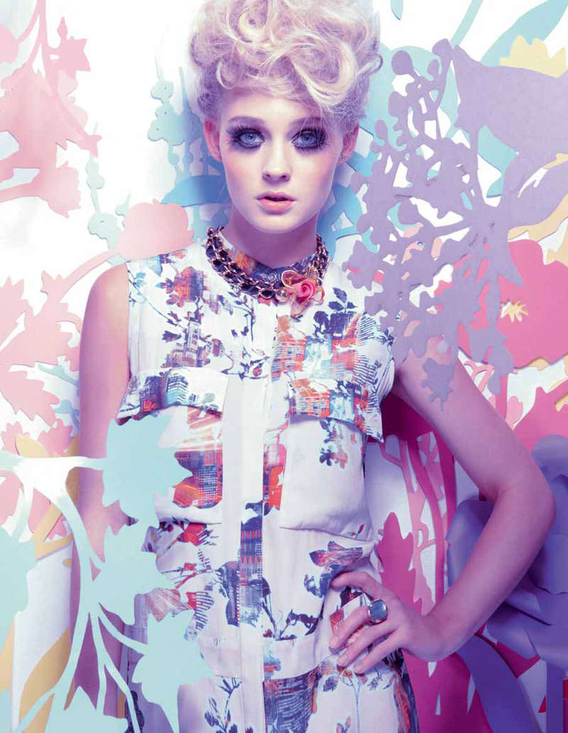 Flowery Pastel-Hued Ads