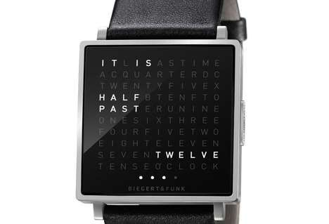 Word-Reading Wrist Watches