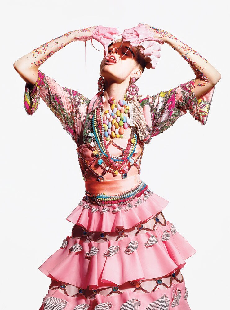 Sticky Food Fashion Photography