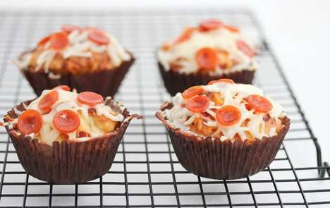 Savory Pepperoni-Topped Cakes
