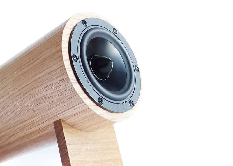 Cylindrical Bamboo Speakers