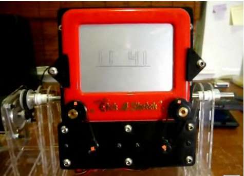 Etch-A-Sketch Clock