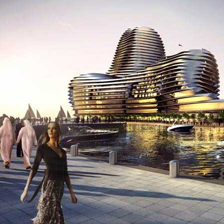 Green Luxury Building at Al Raha Beach