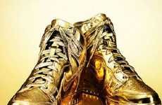 Glamorously Golden Sneakers