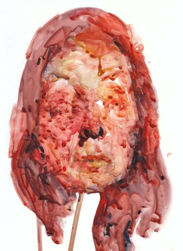 Grotesque Watercolor Portraits