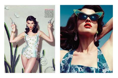 Glam Gun-Slinging Editorials