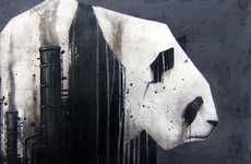 Industrial Panda Paintings