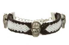 Skull-Adorned Friendship Bracelets