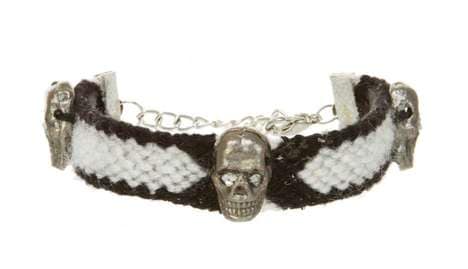 Skull-Adorned Friendship Bracelets