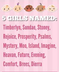 Bizzare Baby-Naming Charts Image 3