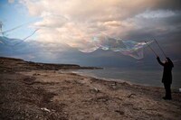 Beautiful Big Bubble Photography Image 3
