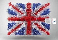 Montaged Flag Ads Image 2