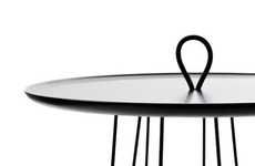 Spindly Mobile Side Tables