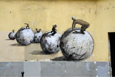 Periodicals-Infused Street Paintings