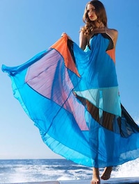 Vibrant Billowing Beachwear Image 2