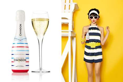 Patriotic Champagne Bottles