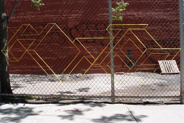 Blocked Yarn Grafitti Art