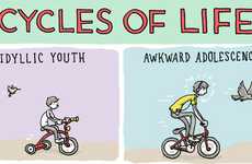 Whimsical Life Stage Depictions