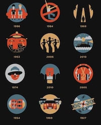Celebratory Iconic Movie Posters Image 8
