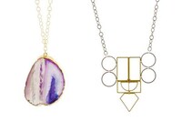 Glittering Geode Pendants