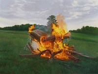 Blazing Bonfire Paintings Image 6