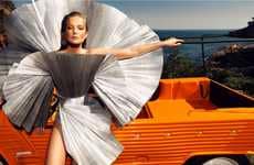 Sculptural Metallic Fashion