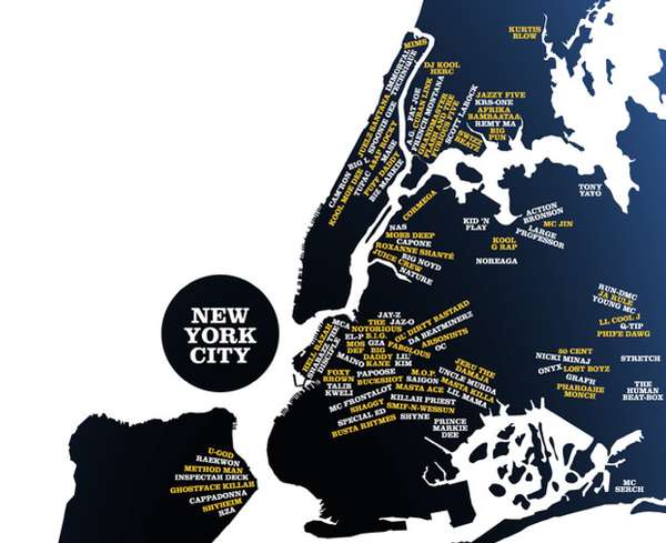 Hip Hop Hometown Maps