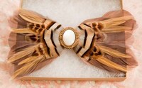 Feathered Bow Tie Accessories Image 3