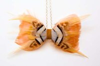 Feathered Bow Tie Accessories Image 6