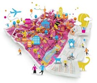 Deliberately Crushed Cartography Image 7