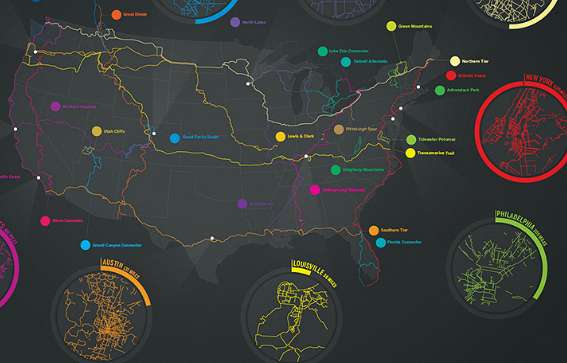 Cross-Country Bike Route Maps