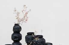 Upcycled Leather Canisters 