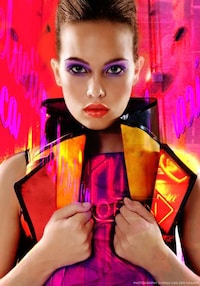 Neon Futuristic Outerwear Image 2
