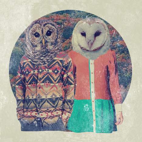 Stylishly Dressed Animal Depictions