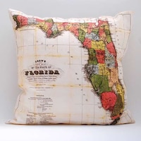 Cartogram-Clad Cushions Image 4
