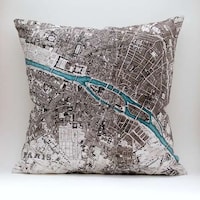Cartogram-Clad Cushions Image 7