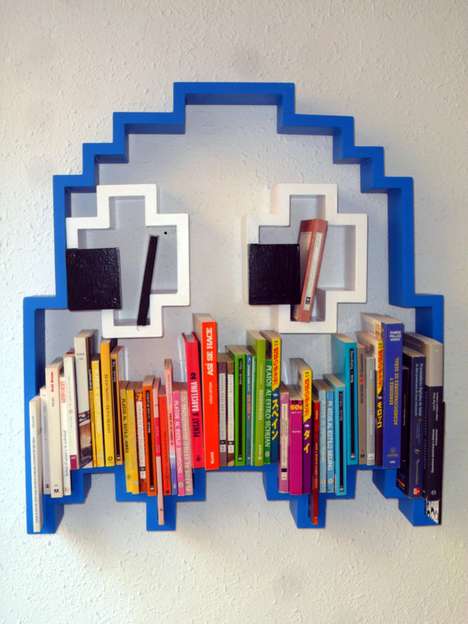 Pixelated Pac-Man Book-Holders 