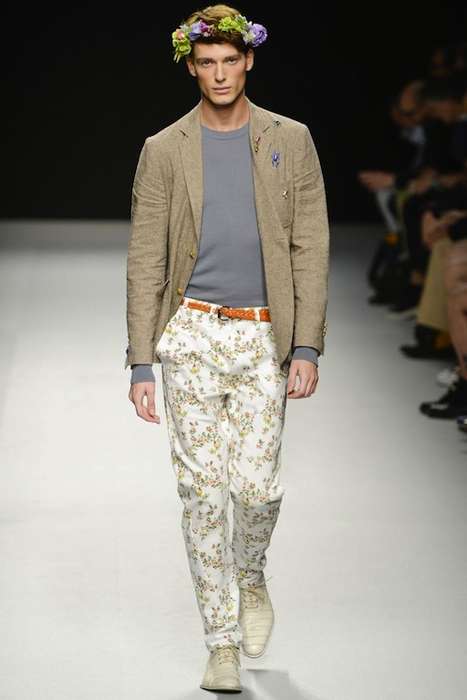 Floral-Geared Menswear