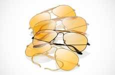 Reactive Golden Sunglasses