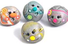 Emoticon-Inspired Rock Decorations