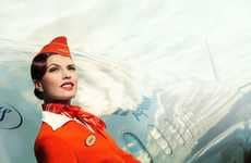 Retro Flight Attendant Photoshoots