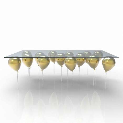 Balloon-Suspended Furniture