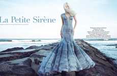 Platinum Blonde Mermaid Editorials